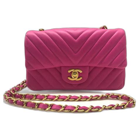 chanel pink chevron flap|chanel flap.